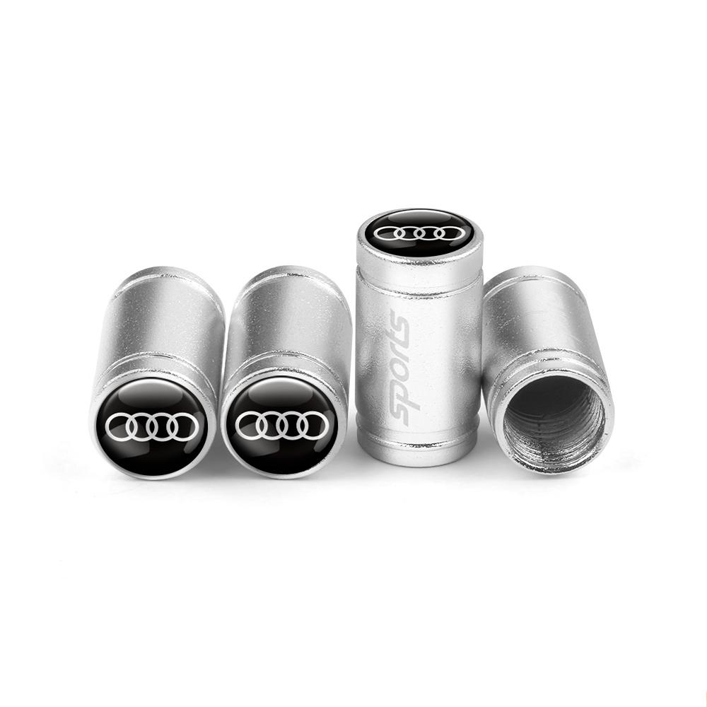 4Pcs Car Styling 3D Aluminum Metal Car Wheel Tire Air Valve Caps Cover For 4IYEJ A1 A3 A4 A5 A6 A7 A8 Q2 Q3 Q5 Q7 TT Sline S3 RS