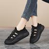 Summer Mesh Black Sneakers Women's 2025 New Versatile Hollow Breathable Soft Sole Casual Running Shoes Women's Shoes