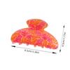 Korean Style Hair Claw Clip Colorful Acrylic Shark Clip Sweet Flower Hair Claw  Ladies