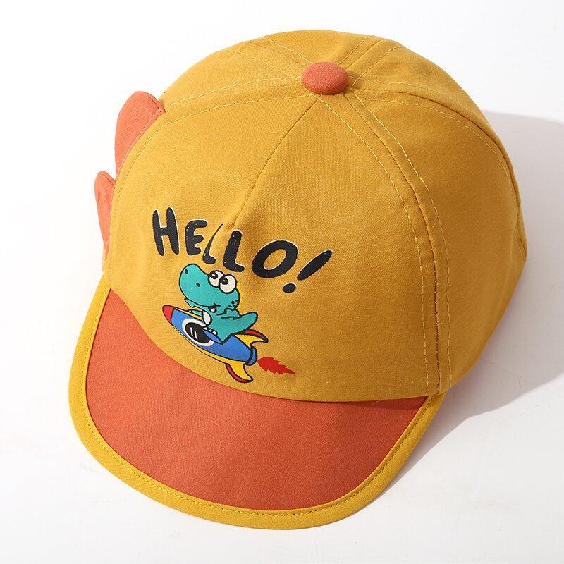 Cartoon Super Cute Dinosaur Baseball Cap For Children Sunscreen Baseball Cap For Boys And Girls Lightweight Sun Hat For Kids.