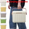 6L Camping Cooler Box Multipurpose Insulated Ice Chest Portable Ice Bucket Outdoor Hard Cooler for Camping Beach Picnic