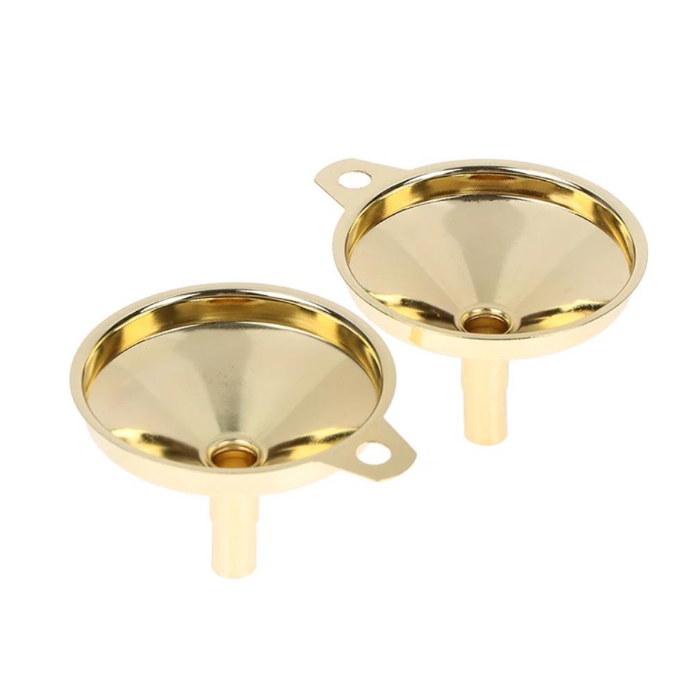 Gold/silver Oil Funnel Mirror Polishing Wine Funnel Mini Kitchen Funnels  Canning