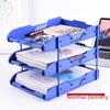 Three-Layer File Tray Organizer - Office Storage Rack