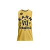 Letter Print Sports Basketball Vest Men Tops Yellow 1370478-760