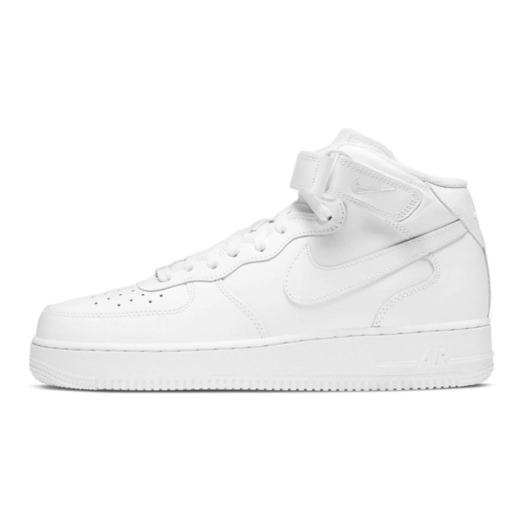 Nike Air Force 1 Coverage Slip Resistant And Abrasion Resistant Mid top Skateboard Shoes Men's White Pink CW2289-111(Team80-SBOX)