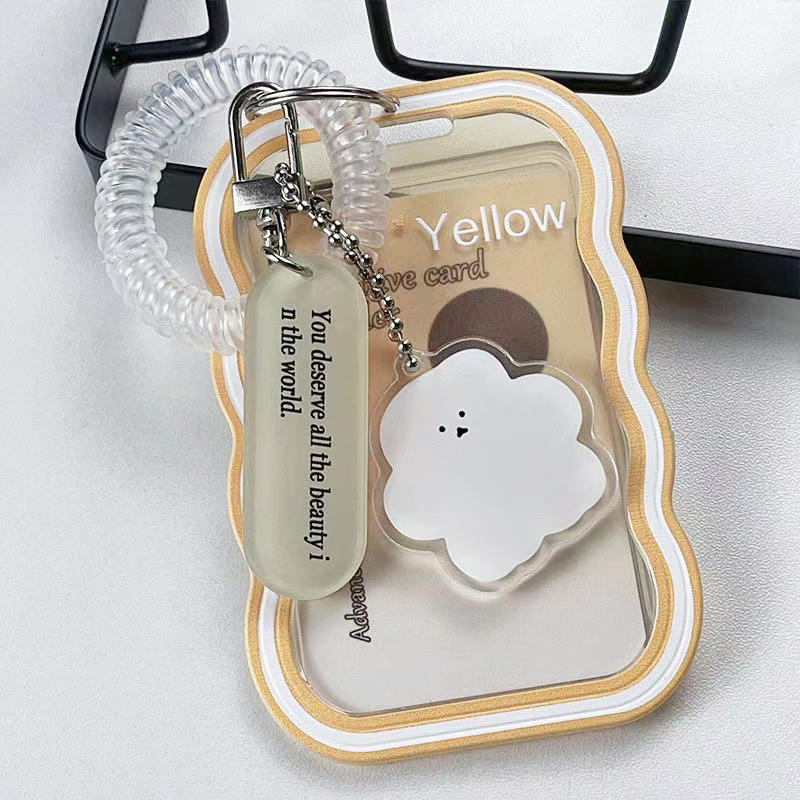 Креативный дизайн Kpop держатель для фотокарточек Прозрачный держатель для карточек Брелок для фото чехлы для автобусных карточек Чехол для студенческих карточек Защитник для фотографий