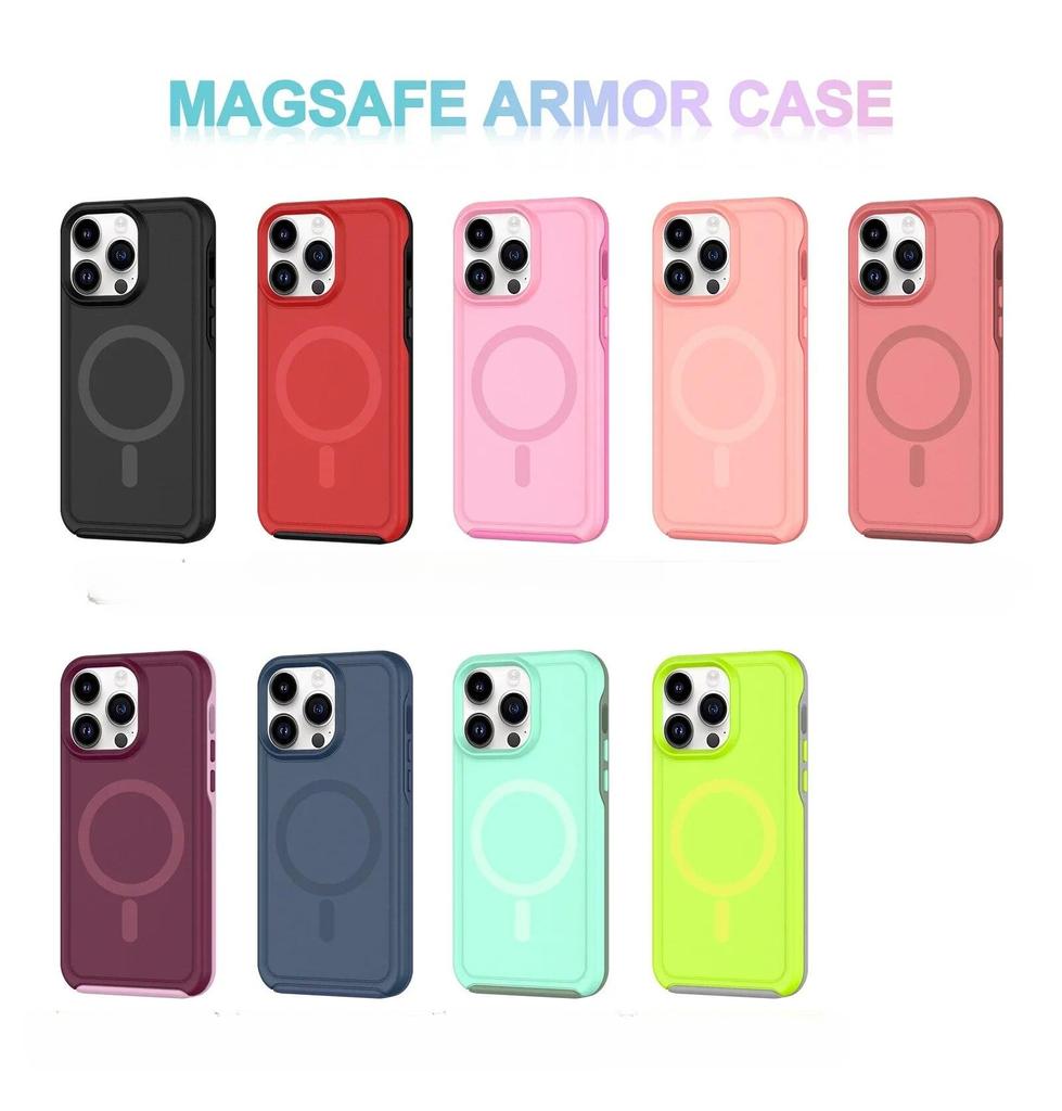 Чехол-бампер с ощущением кожи для IPhone 15 14 13 12 11 Pro Max Plus IPhone15 для Magsafe, противоударный чехол с магнитной беспроводной зарядкой