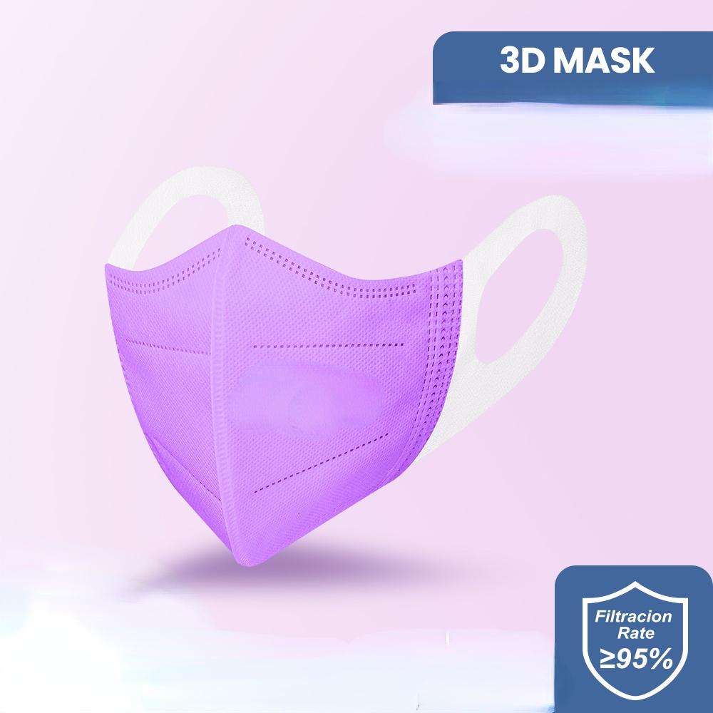 10-200PCS 3D Adult Mask 3 Layer Mascarilla CE Homologadas Disposable Masque Respirator Dustproof Face Mask