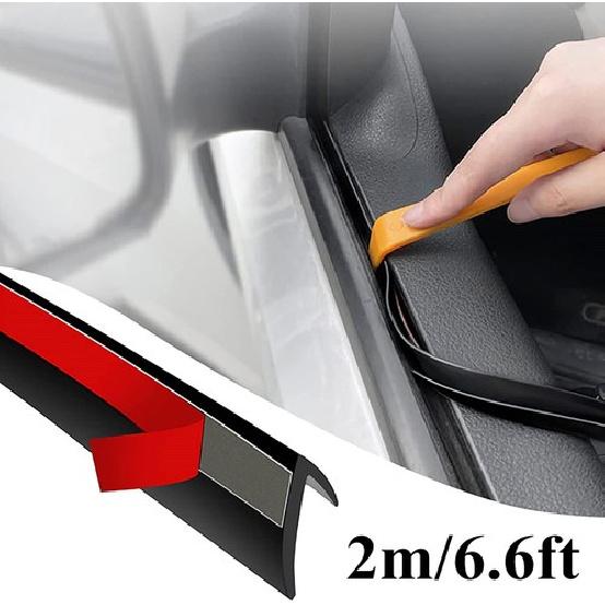For Nissan 6.6ft V-Shape Car Side Window Trim Edge Moulding Rubber Sealing Strip
