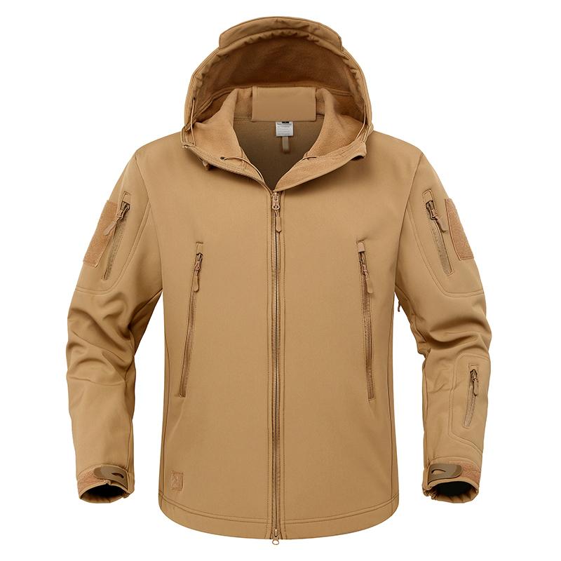 Мужская тактическая куртка, зимняя лыжная куртка, водостойкая софтшелловая куртка с несколькими карманами