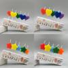 Children's Cartoon Macaron Color Five-pointed Star Love Birthday Candle Creative Colorful Stars Heart Shaped Decoration Candle