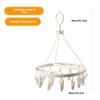 Foldable Multi-Function Clothes Drying Rack with Windproof Clips