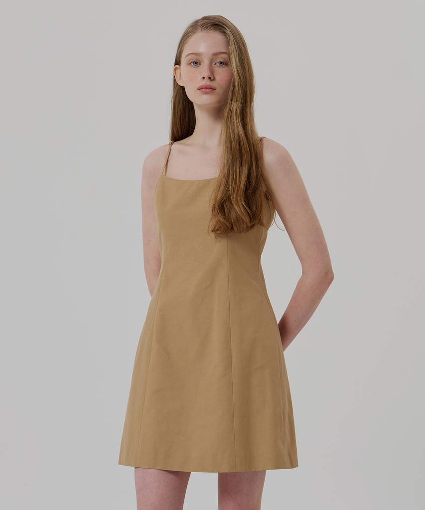 Ridge Sleeveless Semi-A-Line Dress (2 Colors)