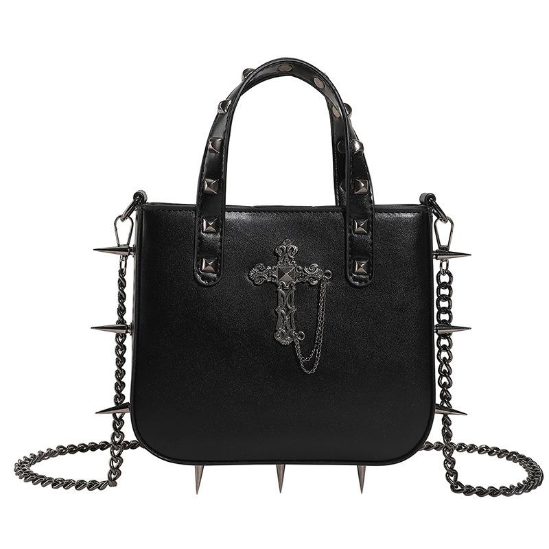 Забавная индивидуальная сумка трендовая модная сумка Willow Nail Chain Bag Cross Skull на одно плечо женская сумка через плечо