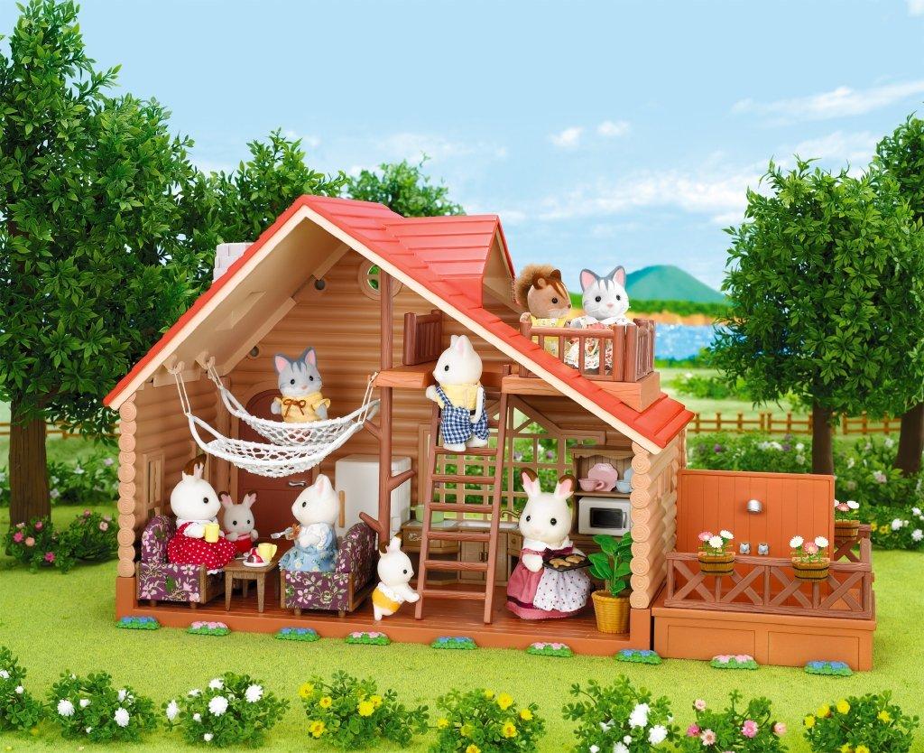 Sylvanian Families Family Trip Series Overnight Family Cottage Co-52