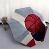 1pc Basketball Court Automatic Folding Umbrella - Compact 8-Rib Design, Durable Plastic & Iron, Lightweight for Outdoor Daily Use091