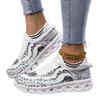 Женские дышащие сетчатые повседневные кроссовки - Легкие низкие кроссовки на шнуровке с амортизирующей подошвой из ЭВА, Летний комфорт, Белые, Гибкая посадка