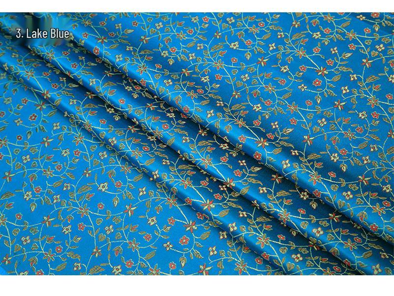 Парча Ткань из рисовых цветов Ханфу Нейлон для Свадебного Чехла Си Па и Ципао DIY