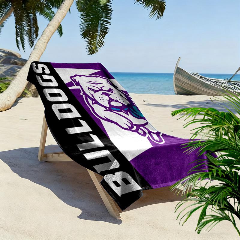 Truman State Bulldogs Print Beach Towel, Large Soft Quick Dry Towel for Beach Camping Swimming