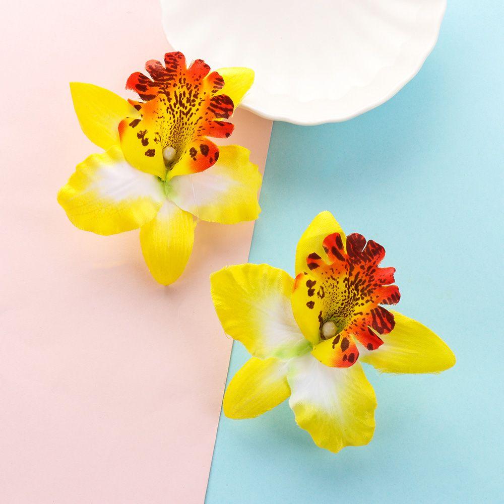 2 шт., повязка на голову в стиле «Богемия», заколка для волос с цветком, свадебные аксессуары, орхидея, свадебные шпильки