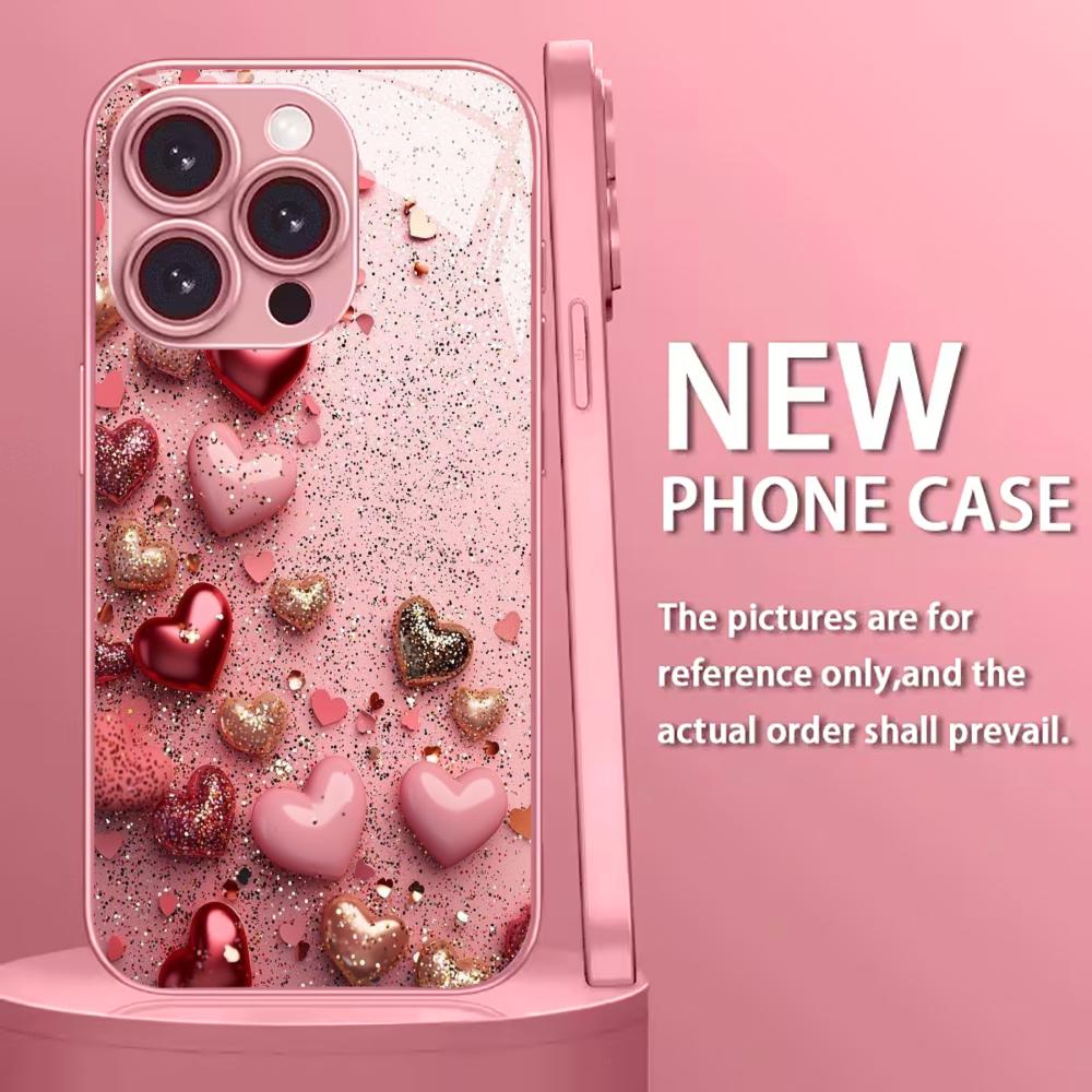 Красочный гальванизированный стеклянный чехол для телефона iPhone 17 16 15 14 13 12 11 Pro Max Plus 16E 17Air
