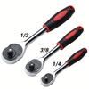 1/4 3/8 Inch Ratchet Wrench 24 Tooth Drive Ratchet Socket Wrench Repair Tool Multi-funtion DIY Ratchet Handle Wrench Hand Tools