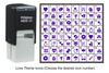 Printtoo Иконки на тему любви Резиновый штамп Самоклеящийся штамп 24 мм