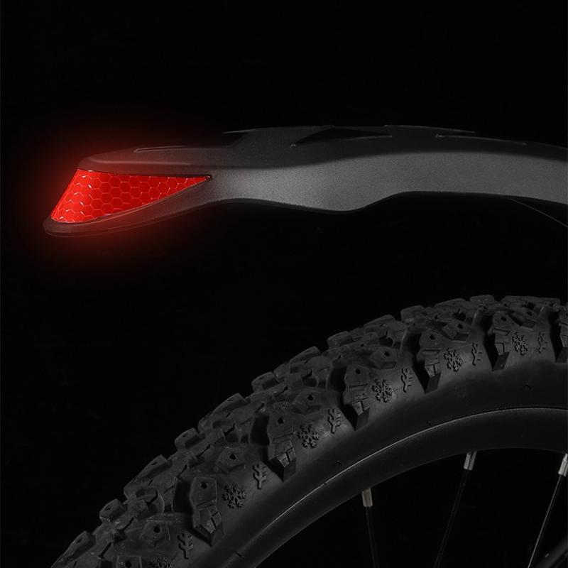1 Комплект Высокопрочных Велосипедных Передних и Задних Крыльев для 26-27,5-дюймовых МТБ S Велосипедных Аксессуаров Светоотражающий Велосипед