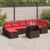 Garden Sofa Set 8 Pieces Poly Rattan