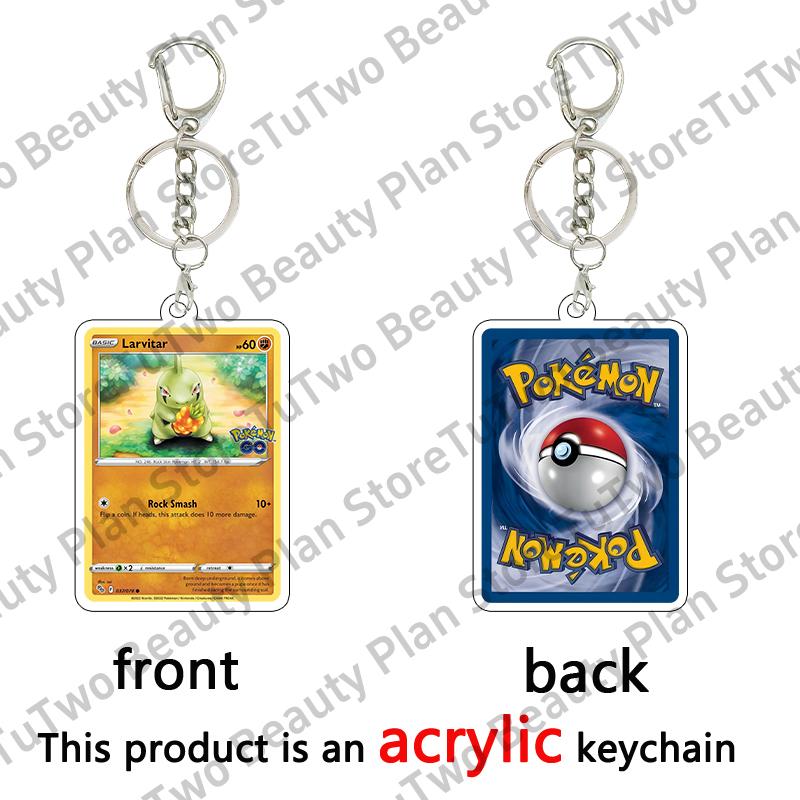 Anime Cartoon Venusaur Bulbasaur Charizard Mewtwo Pocket Monsters Acrylic Keychain Accessories Pendant Key Ring Charm Gifts Toys