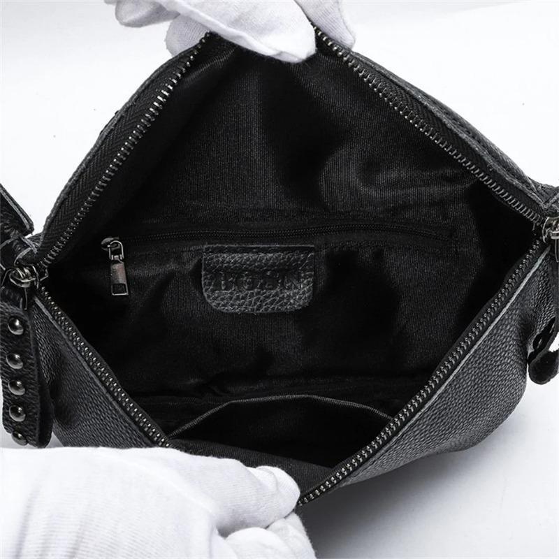 Genuine Leather Moon Chest Bag for Women Luxury Brand Crossbody Sac Female Soft Cowhide Shoulder Messenger Bags Waist Packs Hot