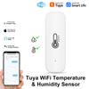 Tuya WiFi Temperature and Humidity Sensor Smart Home Thermometer Hygrometer APP Remote Control Alarm Work with Alexa Google Home
