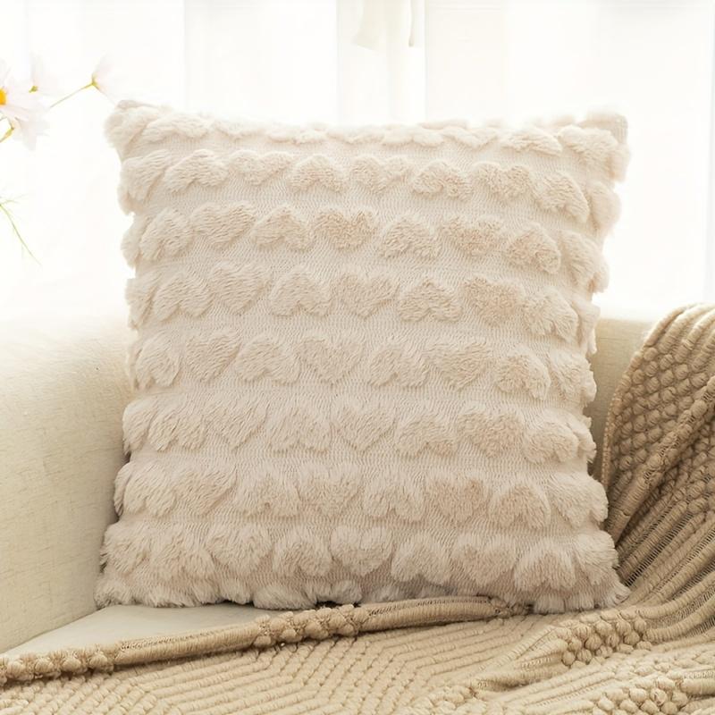 Современный однотонный чехол для подушки Love Plush Throw, чехол для подушки ко Дню Святого Валентина, для дома, комнаты, спальни, гостиной, декора дивана