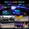 Vgetting для Tesla Model 3 YSX Car Ambient Lights 10 в 1 Footwell Universal RGB Atmosphere Lamps USB APP Remote Cigar Lighter