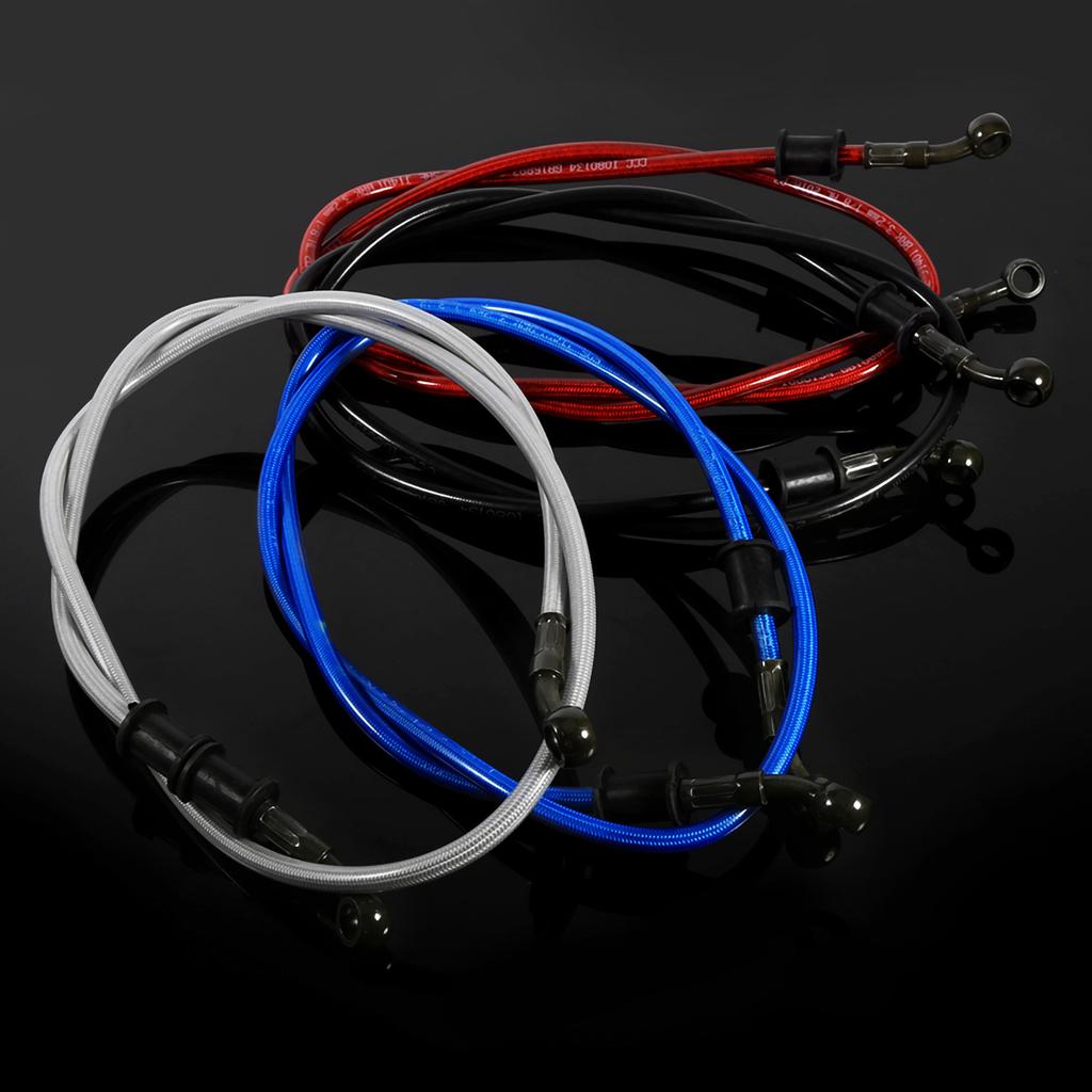 50cm-120cm Motorcycle Braided Steel Brake Oil Hose Line Pipe Colorful Brake Line Pipe Brake Oil Hose Line Pipe
