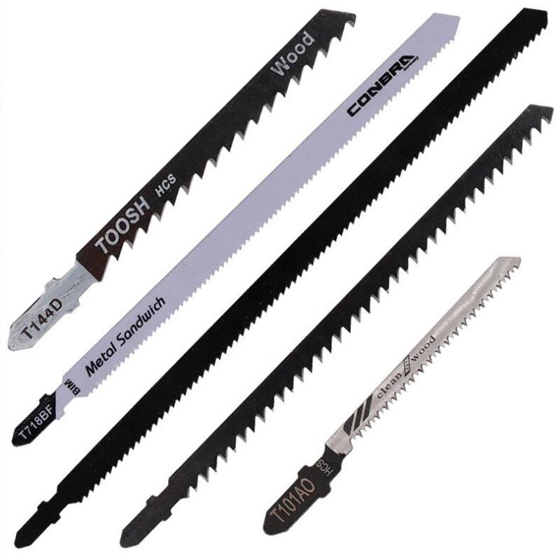 Набор из 5/10 полотен для лобзика с Т-образным хвостовиком HCS, различные полотна для лобзика по дереву, пластику и металлу для Black & Decker Metabo