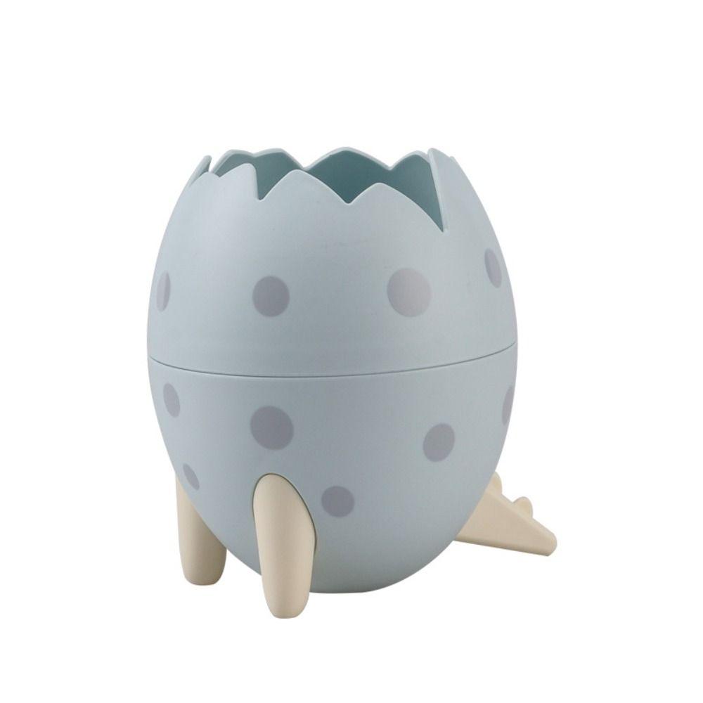 Egg Shape Pen Holder Creative Stationery Storage Box Pencil Case Kids Boys Girls