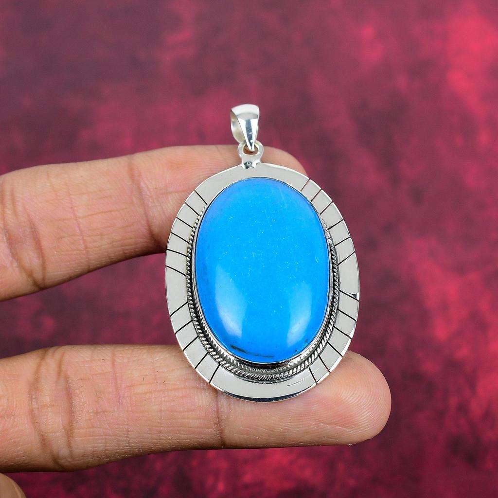 Подвеска «Спящая красавица» из бирюзы, ювелирные изделия из цельного серебра 925 пробы с драгоценными камнями, подвеска ручной работы, на День благодарения