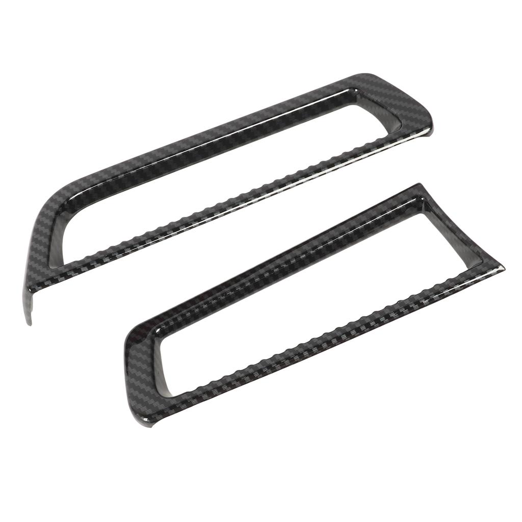 2 Pcs Air Conditioner Outlet Vent Cover Carbon Fiber Style AC Air Conditioning Trim Replacement for