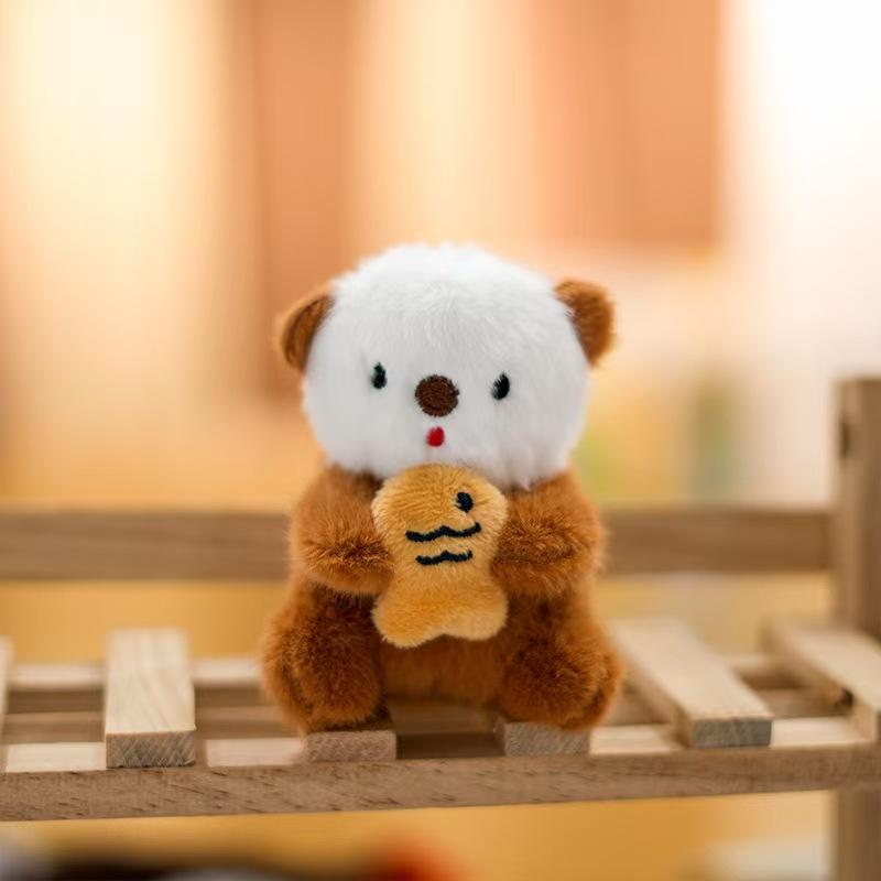 Милый плюшевый кулон-брелок Mizuse, мультяшный, ест рыбу, длинный хвост, маленькая коала, книжная кукла, украшение для сумки, подвеска для ключей автомобиля