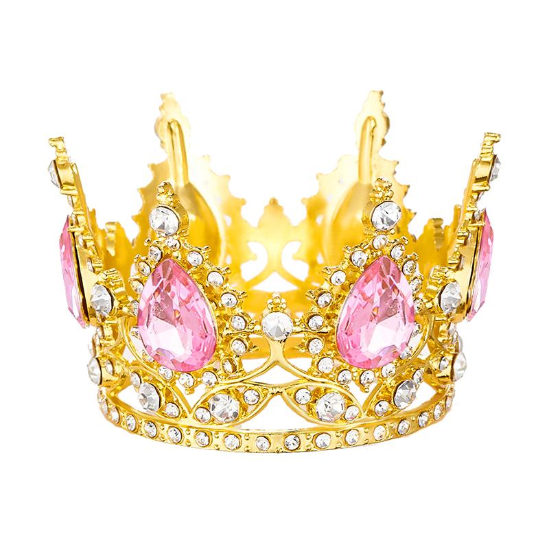 Princess Small Tiaras for Bridal Wedding Flower Decoration Cake Crown Topper Girls Birthday Gift Diadem Jewelry Accessories