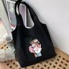 Canvas Bag Women‘s Shopping Bags Commuter Shopper Vest Bag Mom Series Grocery Eco Handbags Student Tote Bag Bags for Women