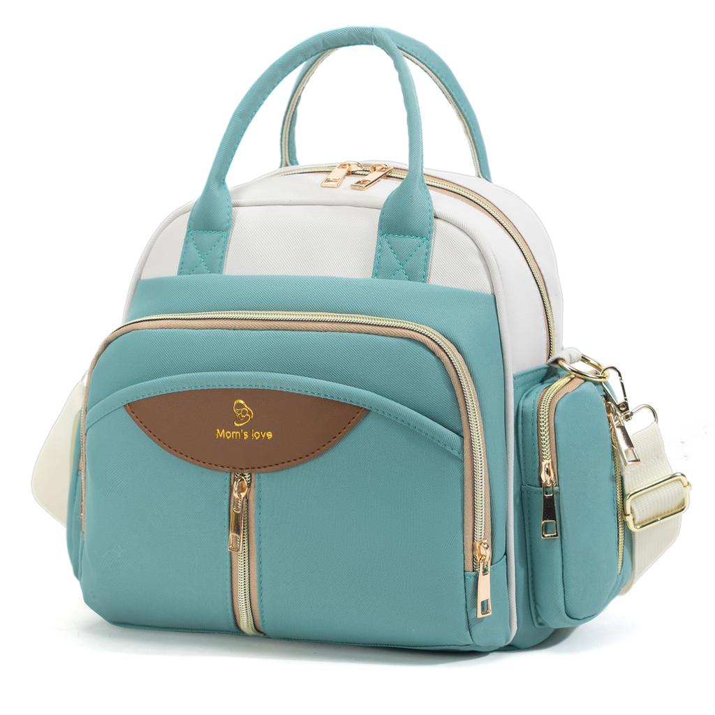 Сумка-тоут для мамы Оксфорд Многофункциональный рюкзак Сумки через плечо для детских подгузников Сумка-холодильник для детских бутылочек на открытом воздухе Женский портативный рюкзак для коляски