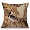 Chinese Style Vintage Ink Painting Lotus Pattern Throw Pillow Cover Classical Luxury Cushion Cover Sofa Decoration Pillowcase