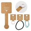 Portable Adhesive Display Cards Kraft Paper Jewellery Display Foldable Tags for Jewelry DIY Project & Product Showcase