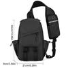 Man Slings Backpack Practical Crossbody Bag Chest Bag Sports Bag Casual Daypacks Shoulder Bag for Daily Travel Gray less