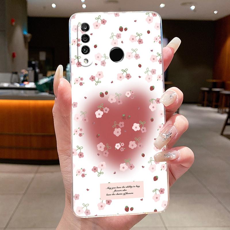 For Honor 20 Lite Case Clear Silicone Women Fashion Butterfly Flower Printed Cover For Huawei Honor 20Lite Honor 20S Phone Cases