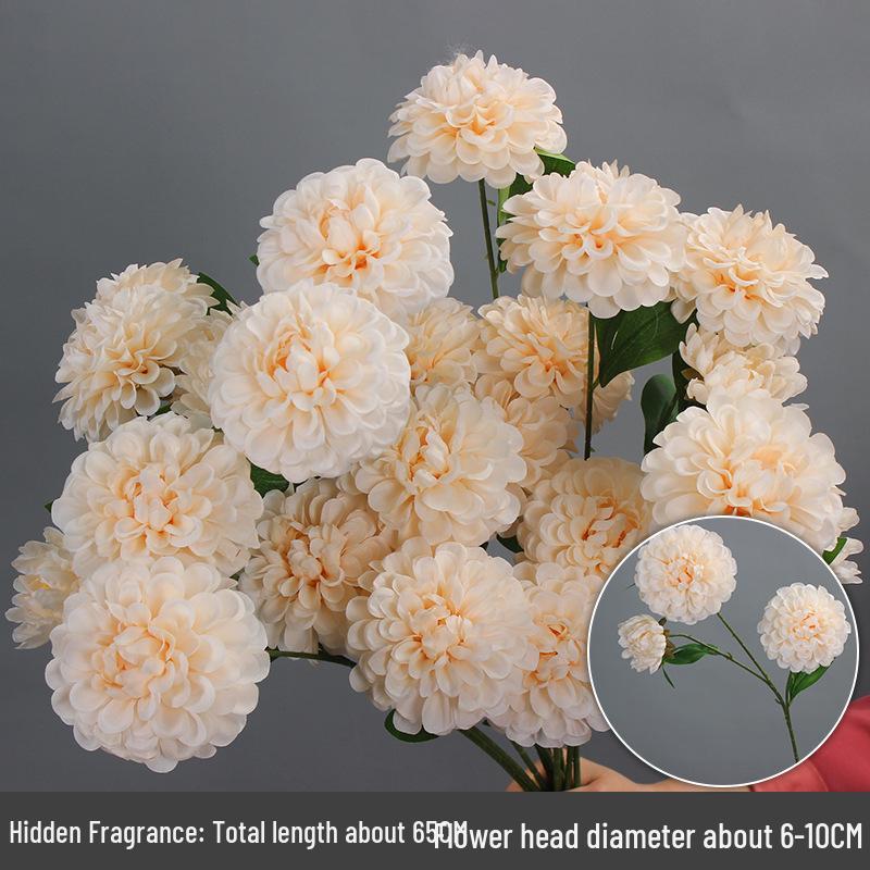 Свадебный декор из шелковых цветов шампанского - Искусственные элементы цветочного оформления потолка и прохода