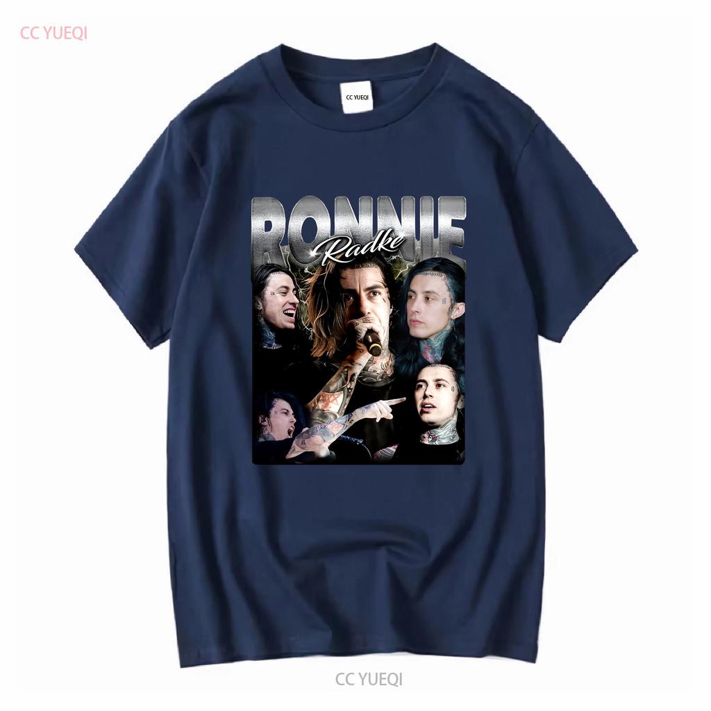 Ronnie Radke Collage Falling In Reverse Band Black T Shirt S 5xl 1pt1742 Long Or Short Sleeves Vintage Washed Homme Casual