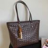 Popular Woven Bag Korean-style Simple Single-shoulder Bag Large-capacity Commuter Tote Bag